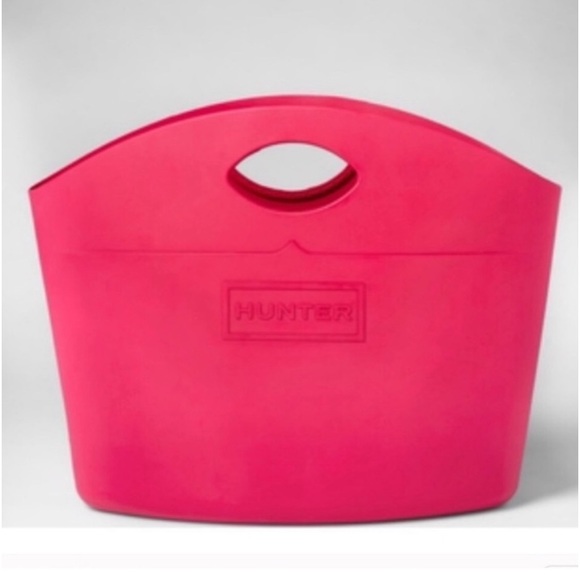 Hunter for Target Bags Nwt Hunter X Target Pink Rubber Tote Poshmark
